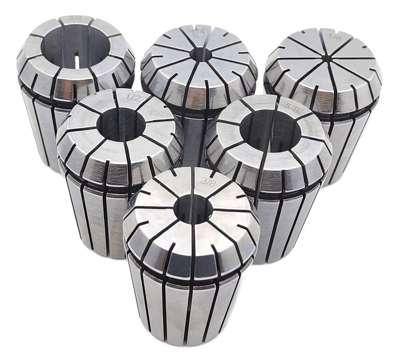 F.L.S 1/4",1/2",3/4",1/8",3/8",5/8" 6PCS ER32 Precision Spring Collets CNC Lathe Milling Chuck (hole diaï¼š1/4",1/2 ",3/4 ",1/8 ",3/8 ",5/8") - Image 2